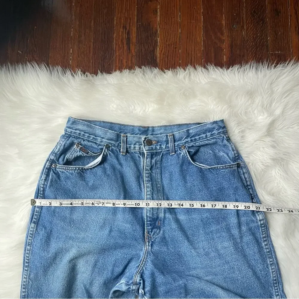 Vintage Chic Jeans Straight Leg High Rise Mom 100% cotton